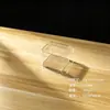 Caja de embalaje de plástico transparente PS de grado alimenticio para medicamentos, caja de almacenamiento de exhibición de caja ciega para dulces de liga para el cabello, rectangular