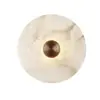 Luminária de Parede em Mármore Natural da Espanha Transfronteiriça Redonda Nórdica Luz Luxo Quarto Mesinha de Cabeceira Designer Sala de Estar Luminária de Parede de Fundo