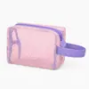 Ins Simple Color Dopamina Bolsa Tofu Malla de Gran Capacidad Bolsa Cosmética de Viaje Colorida Portátil Bolsa Cosmética de Malla