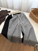 Pantalones de Pierna Ancha Fluidos de Cintura Alta para Ocio Matutino para Mujer Primavera y Otoño 2026 Holgados Versátiles Casuales de Pierna Recta