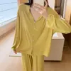 Pijama de Modal para Mujer, Nuevo Estilo Primavera y Otoño, Holgado y con Caída, Manga Larga y Pantalón Largo, Nueva Ropa de Casa 2026