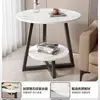 Mesa de centro para sala de estar, mesa auxiliar móvil para sofá, diseño simple y moderno, adecuada para apartamentos de alquiler, mesa mini estilo nórdico, ideal para espacios pequeños