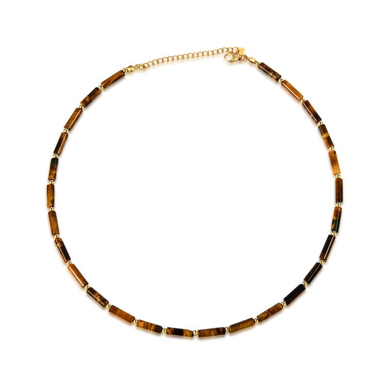 智贝主图_0新品虎眼石锁骨链小众百搭项链2022年新款