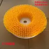 Escova de limpeza para cortador de grama escova para azulejo de banheiro escova de chão com cerdas grossas grandes escova de cerdas para carpete de cozinha almofada de polimento redonda de nylon multifuncional