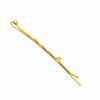 6,2 centímetros grampo de palavra de ouro com anel pendurado onda grampo de cabelo padrão europeu de retenção de cor níquel-livre DIY handmade frisado grampo de cabelo atacado