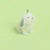 Colgante de Perrito Estéreo Lindo con Terciopelo de Resina para Funda de Teléfono Móvil, Bolso, Llavero DIY, Accesorios de Colgante Decorativo para Joyería