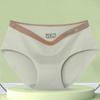Atacado de fábrica calcinhas de algodão de cintura média femininas sem costura listradas de fruta karité antibacterianas shorts de underwear femininos de cor sólida