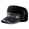 Gorro de invierno para hombre, diseñado para hombres de mediana edad y mayores, proporciona calor y protección para los oídos, con un diseño engrosado de copa plana, y es adecuado para uso en exteriores