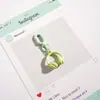 Novo Chaveiro Pingente de Fone de Ouvido de Liga Metálica Pintado com Desenho Animado Fofo Pingente de Bolsa Pequeno Presente Carro Pequeno Livro Vermelho