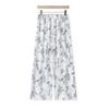 Pantalones Sueltos Casuales de Pierna Ancha para Primavera, Verano y Otoño, Adecuados para Caminar, Dormir, Uso en Casa, Pantalones Largos Finos y Frescos para Aire Acondicionado