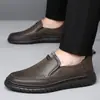 2026 Novos Sapatos de Couro Masculinos Novos Sapatos Casuais Masculinos Negócios Casuais Masculinos Mocassins Masculinos