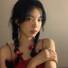 Lazo Rojo Satén Vintage Cuerda para el Cabello Dulce Versátil Cinta Anillo para el Cabello Chica Suave Doble Cola de Caballo Verano Cuerda para la Cabeza
