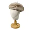 Boina de Lino Personalizada para Primavera y Verano, Circunferencia de Cabeza Grande, Sombrero de Sol para Mujer, Ligero Estilo Británico Boina de Pintor, Venta al por Mayor de Fábrica
