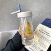 Vaso de agua de alta calidad para niñas, vaso de borosilicato de alta calidad con escala, vaso para estudiantes, vaso portátil y práctico