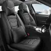 Cojín para Asiento de Coche, Cobertura Completa para Cinco Asientos, Universal para Todas las Estaciones, Funda de Asiento Lavable de Cuero en Stock para Asientos Individuales o Dobles