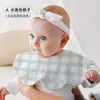 Toalha de Saliva para Recém-Nascido Heert Bebê Algodão Puro Tipo B Babadouro Estilo Fino Bebê Impermeável Babadouro Dupla Face