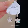Pendientes de Estrella de Cinco Puntas Geométricos Nuevos 2026, Lujo Ligero, Gama Alta, Pendientes Elegantes y con Estilo, Versátiles para Vacaciones, Exquisitos Clips para Orejas