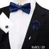 Conjunto de Gravata Borboleta, Abotoaduras e Broche Masculino de Três Peças para Terno de Casamento do Noivo Decoração de Camisa Gravata Borboleta Paisley