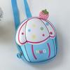 Mochila Escolar para Aluno de Jardim de Infância Desenho Animado Fofo Formato de Bolo Mochila para Meninos e Meninas Nova Mochila Infantil Casca de Ovo