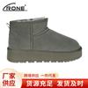 Zhou Dongyu Botas de Nieve de Suela Gruesa Botas de Nieve Unisex con Forro Polar Botines Zapatos de Algodón Cálidos Gruesos de Invierno para Mujer