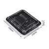 Sanze Caja de Almuerzo Prefabricada Desechable de Plástico PP Engrosado para Verduras Material para Olla Caliente Caja con Correa Exterior Perforada Rectangular