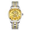 Reloj Mecánico de Acero para Hombre Auténtico Industria Pesada Hueco Hombre Automático Completo Fondo Transparente Resistente al Agua Reloj Mecánico