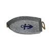 Bandeja de Hierro Galvanizado Asa de Cuerda de Cáñamo para el Hogar Bandeja para Frutas Bandeja Creativa con Forma de Barco Bandeja Metálica para Pasteles Bandeja Decorativa