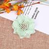 Encaje de tela coreana con forma de flores DIY joyería hecha a mano ramillete accesorios anillo para el cabello pinza para el cabello material al por mayor