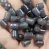 Cuentas sueltas de jade de cuarcita azul y blanca de Hotan, Xinjiang, cuentas optimizadas de barril Shukulai, columna recta, joyería DIY