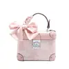 Entrega en una sola pieza bolsa de caja rosa de alta calidad moda 2024 bordado bolsa cuadrada pequeña portátil venta al por mayor