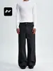Pantalones Casuales Holgados de Pierna Ancha y Recta para Hombre y Mujer con Bolsillos Grandes y Diseño Desestructurado, Pantalones de Trabajo de Algodón Retro Americano