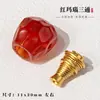 Set de Tres Piezas de Ágata Roja Accesorios de Eje Universal para Manualidades Componentes para Pulseras DIY Colección Bodhi Estrella-Luna