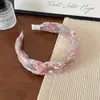 Diadema de Malla Francesa Colorida Dulce y Femenina Trenzada Moderna Nueva Florales Delicados Pasadores para el Cabello