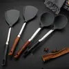 Espátula de Silicona de Acero Inoxidable 304 Personalizada Cuchara para Cocinar Espátula de Silicona Utensilios de Cocina Antiadherentes Espátula de Silicona Espátula para Cocinar