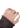 Anillo Versátil de Línea Irregular para Mujer, Anillo Abierto de Personalidad Geométrica, Anillo para Dedo Índice de Diseño Nicho, Accesorio de Joyería