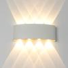 Lámpara de pared LED moderna, minimalista, impermeable para exteriores, para hotel, pasillo, sala de estar, dormitorio, mesita de noche, lámpara de pared luminosa de arriba a abajo para interiores
