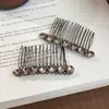 Pente invertido de strass grampo de cabelo sem costura franja clip acessório de cabelo de alta qualidade grampo simples feminino clip de nuca ornamento de cabeça