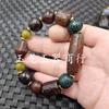 Pulsera de ágata de Xizang con cuentas una, dos, tres, cuatro, cinco, seis, nueve ojos colmillo de tigre Ruyi joyería pulsera de jade luantong