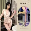 Camisón Sexy de Cony con Cuello Halter, Espalda Descubierta de Malla Transparente, Escote Seductor y Lencería Atractiva