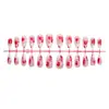 Unhas Postiças Wearable Estilo Sangue de Halloween Amêndoa Simples Doce e Picante Chips de Unha Postiços Wearable Acabadas Direto da Fábrica