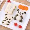 Molde práctico para bolas de arroz con forma de panda, bonito molde para sándwich DIY, molde para galletas, procesamiento y fabricación
