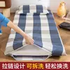 Funda de colchón de algodón puro para dormitorio estudiantil 90x190 cremallera completa individual sábana bajera de algodón protector de colchón