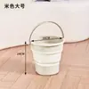 Balde Dobrável Portátil de Pesca Balde de Pé Doméstico Balde para Lavar Carro de Viagem Balde de Água Plástico Espesso Portátil para Exterior