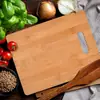 Tabla de Cortar Multifuncional para el Hogar de Bambú Sólido de Doble Uso Creativo Clasificación de Frutas y Alimentos Cocidos Se Puede Personalizar