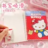 Cuaderno de espiral lindo estudiante Kuromi Miffy volteo lateral Rilakkuma agenda notas de clase gato de dibujos animados Sanrio