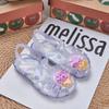 23 melissa melissa Nuevas Sandalias Brillantes de Cristal Playa Verano Helado Donut Sandalias de Sandía