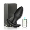 Tapón anal oscilante APP vibrador perineal rotatorio de 360 grados masajeador control remoto tapón dragón venenoso exportado a Rusia