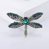 Broche Libélula Vazada Personalizado Nova Moda Europeia e Americana Diamante Completo Criativo Top de Linha Versátil Alfinete Fabricante de Acessórios de Liga