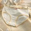 5A cueca antibacteriana feminina de algodão estudante estilo coreano menina cintura média algodão novo sem costura confortável pele amigável calças femininas