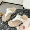 Chanclas Chile Suela Gruesa para Mujer Verano Ropa de Exterior Moda Versátil Florales Chanclas Cuña Antideslizantes Playa Frescas